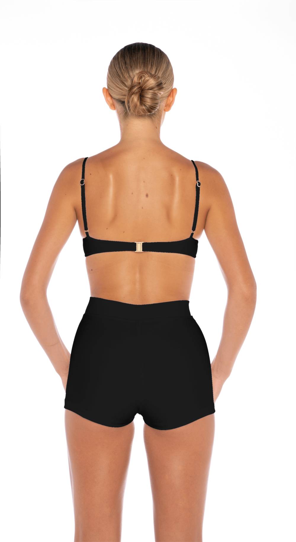 AW/24-012 DOUBLE L AYER SLEEK SWIM SHORTS