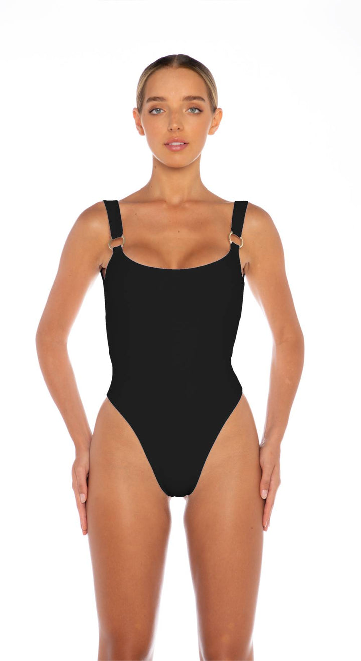 AW/24-014 Thick Strap One Piece with Front Ring detail & a Low Back