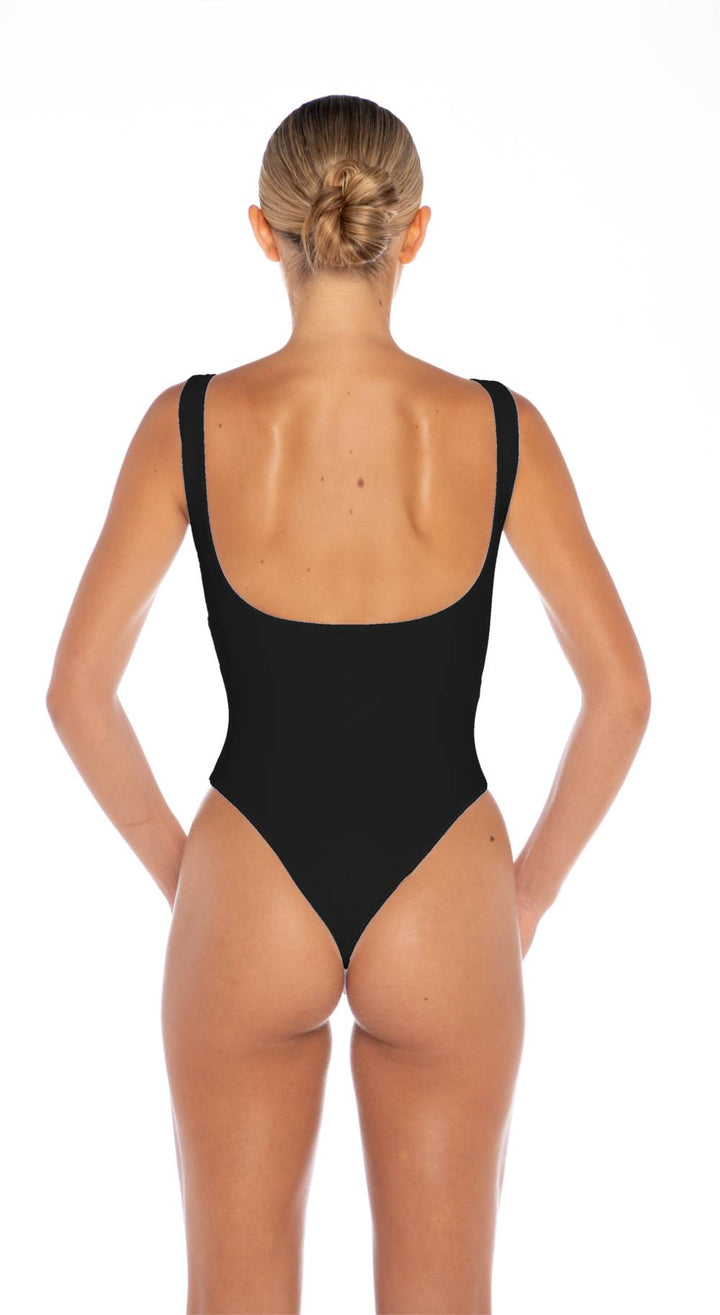 AW/24-014 Thick Strap One Piece with Front Ring detail & a Low Back