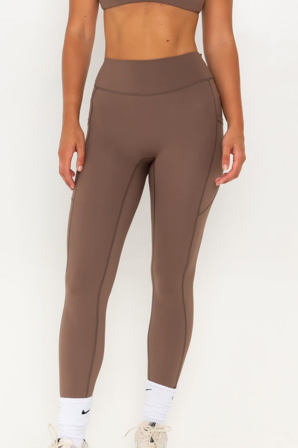 No Front Seam Full Length Legging with Pocket