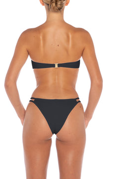 AW/24-001 Strapless Bandeau + Clasp Back Top Nero