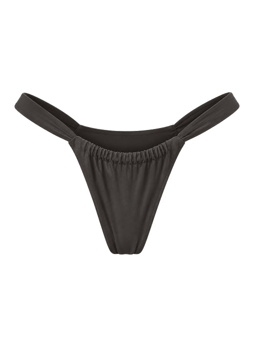 High Hip Bottom with Ruched Front