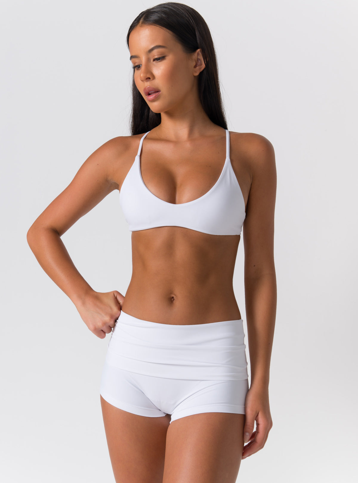 Scoop Neck Ring-Back Sports Bra