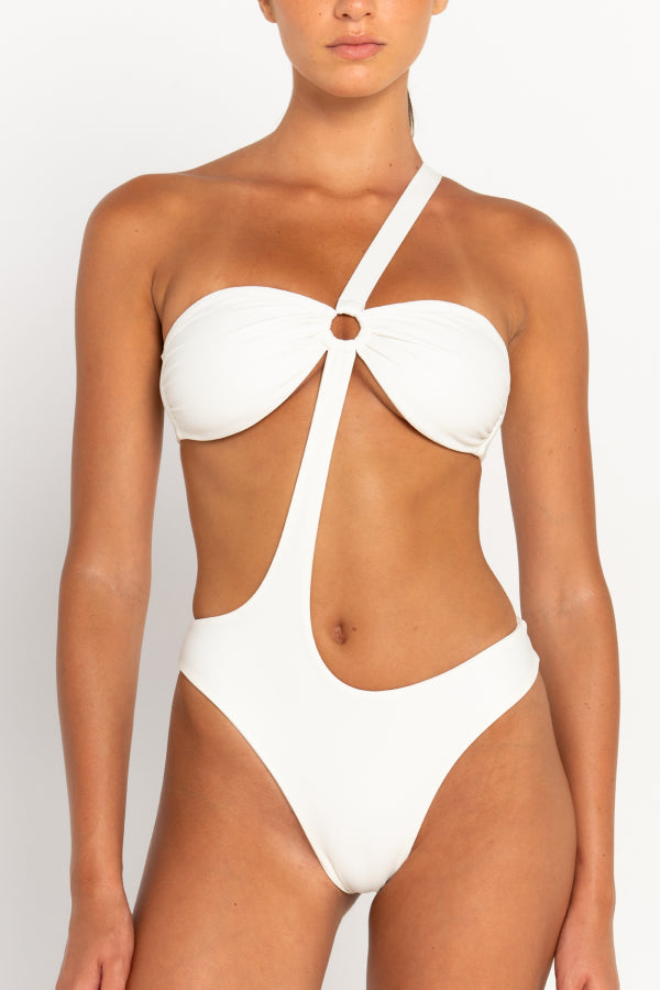 Asymmetric Silhouette One Piece with Luxe Ring