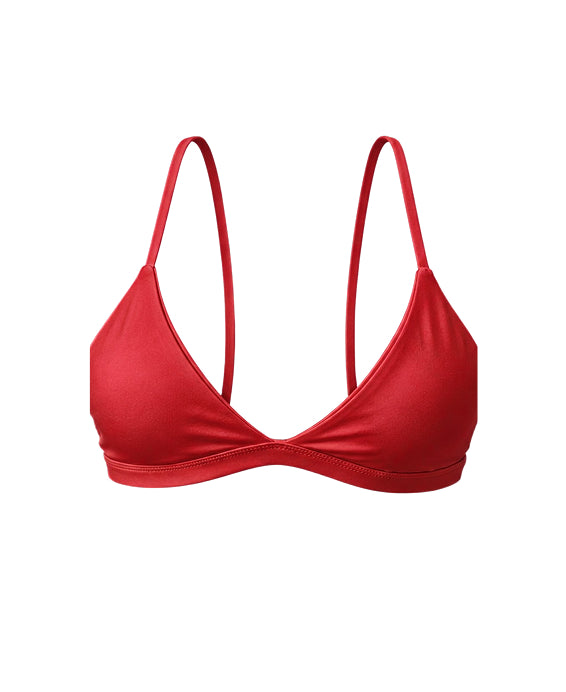 Halter Triangle Open Back Sports Bra