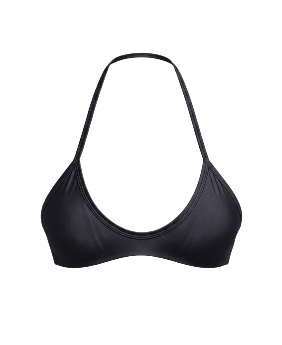Halter Tie Neck Open Back Sports Bra