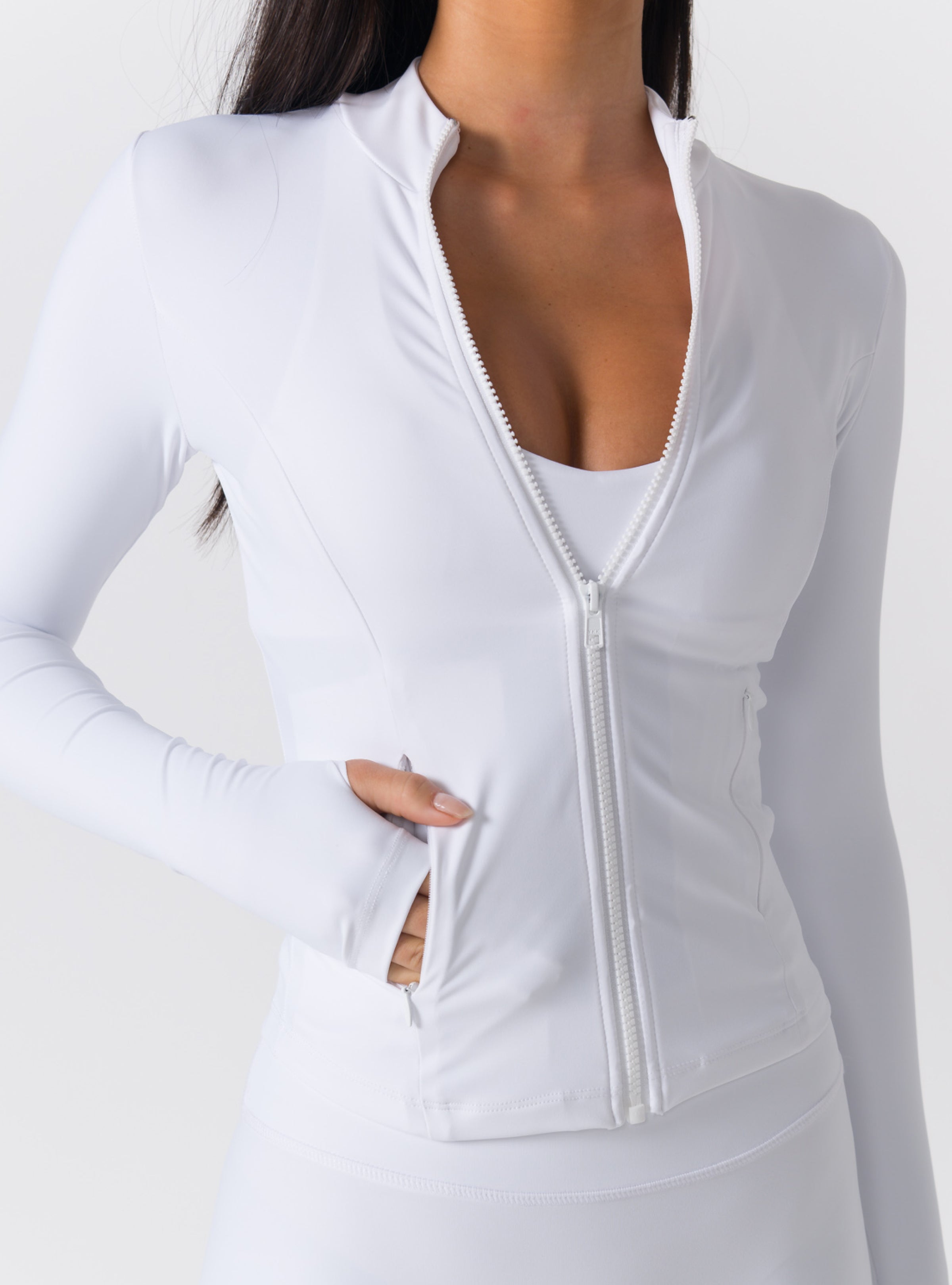 Full-Zip Sculpting Athletic Jacket