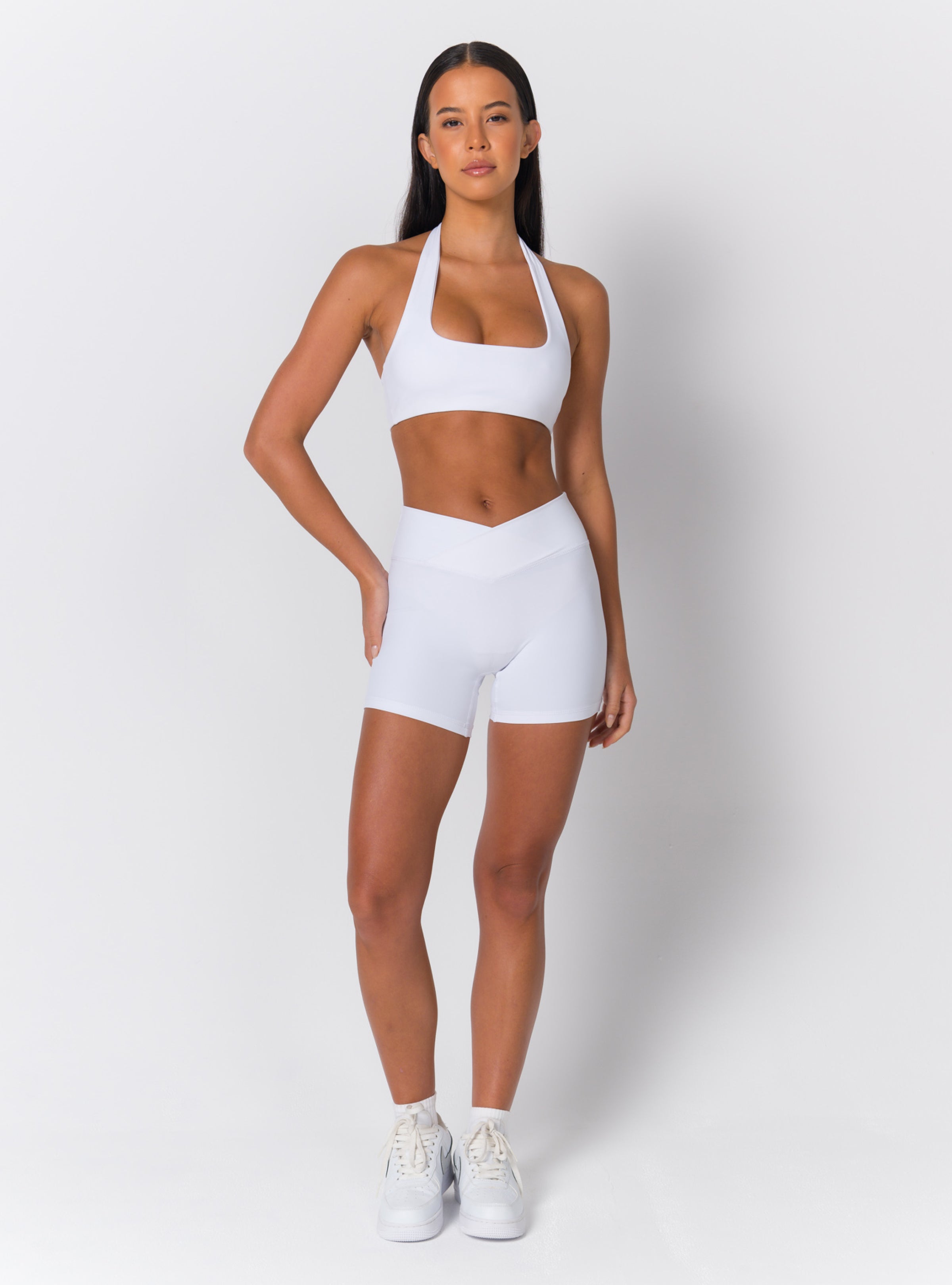Halter Neck Square-Scoop Sports Bra