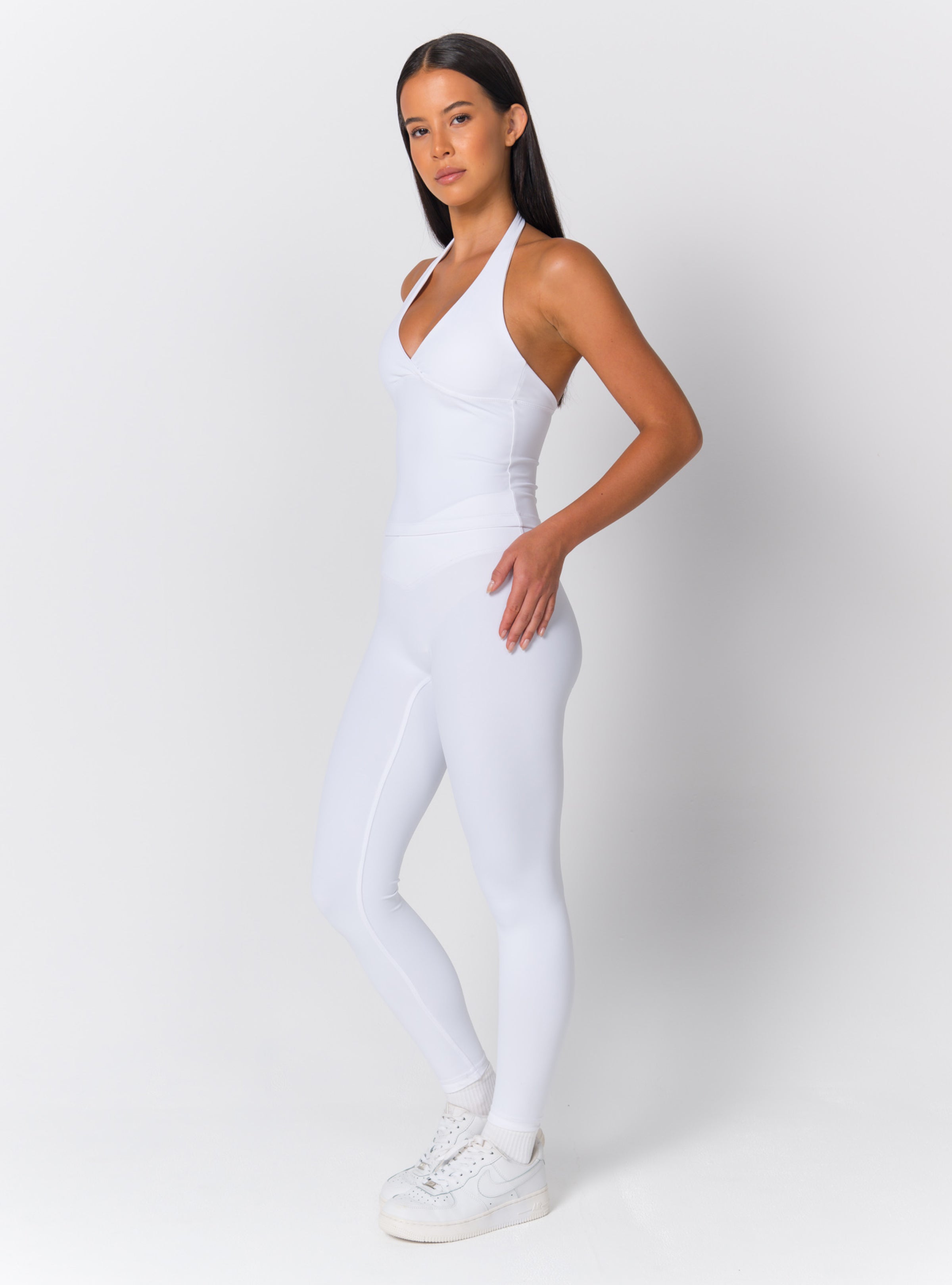 Halter Wrap-Front Open-Back Tank