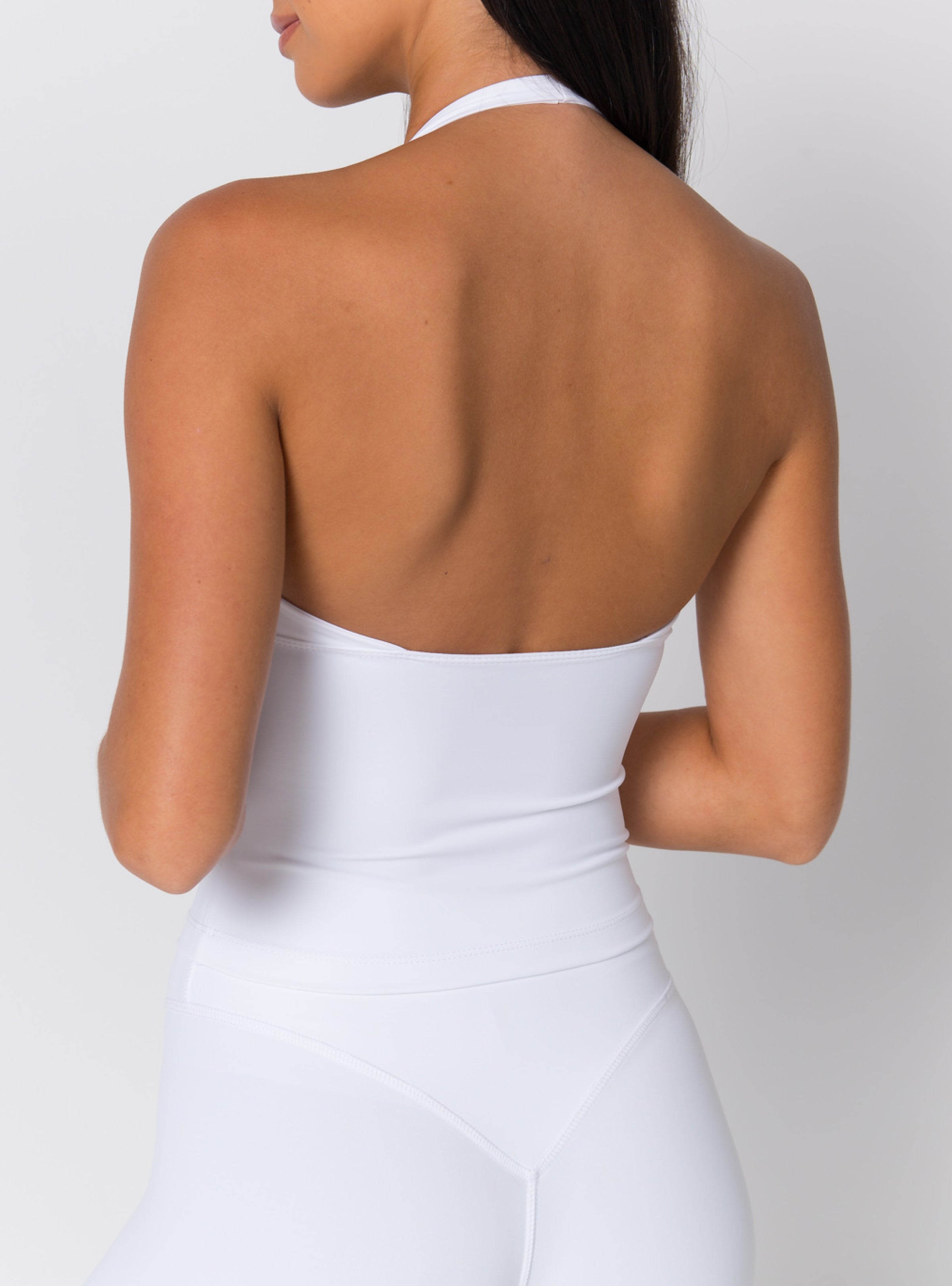 Halter Wrap-Front Open-Back Tank