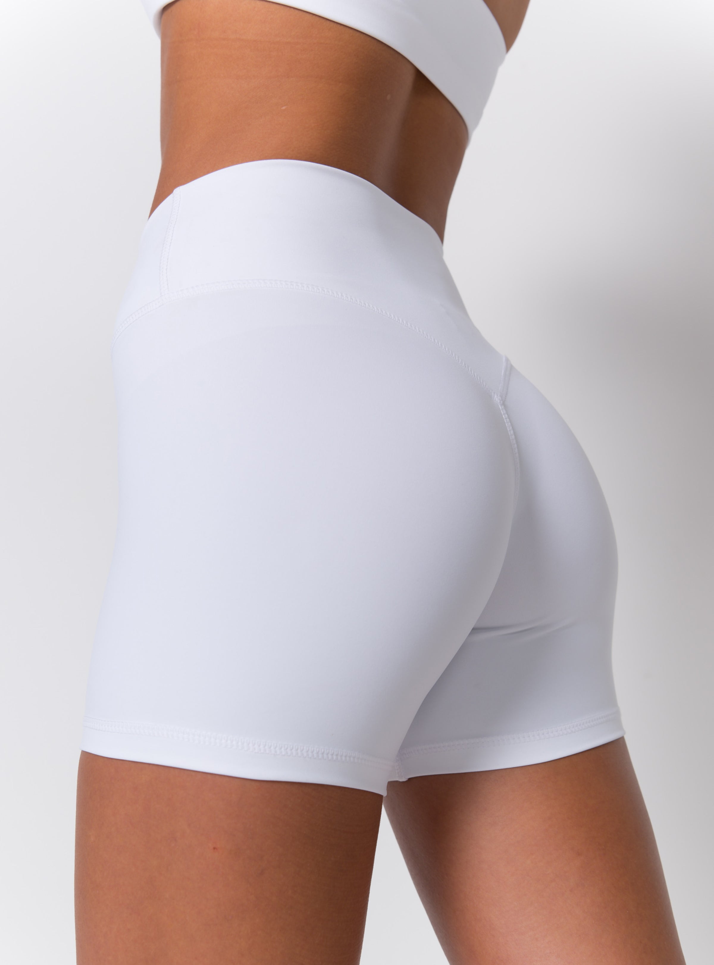 High-Waist Crossover Bike Shorts