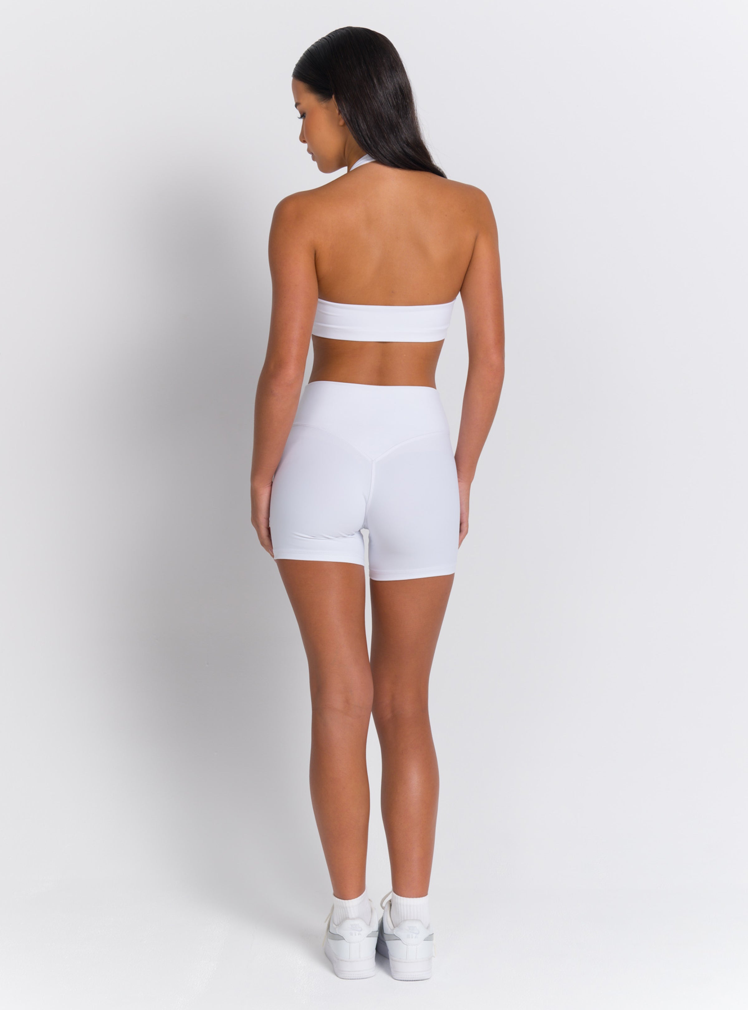 High-Waist Crossover Bike Shorts