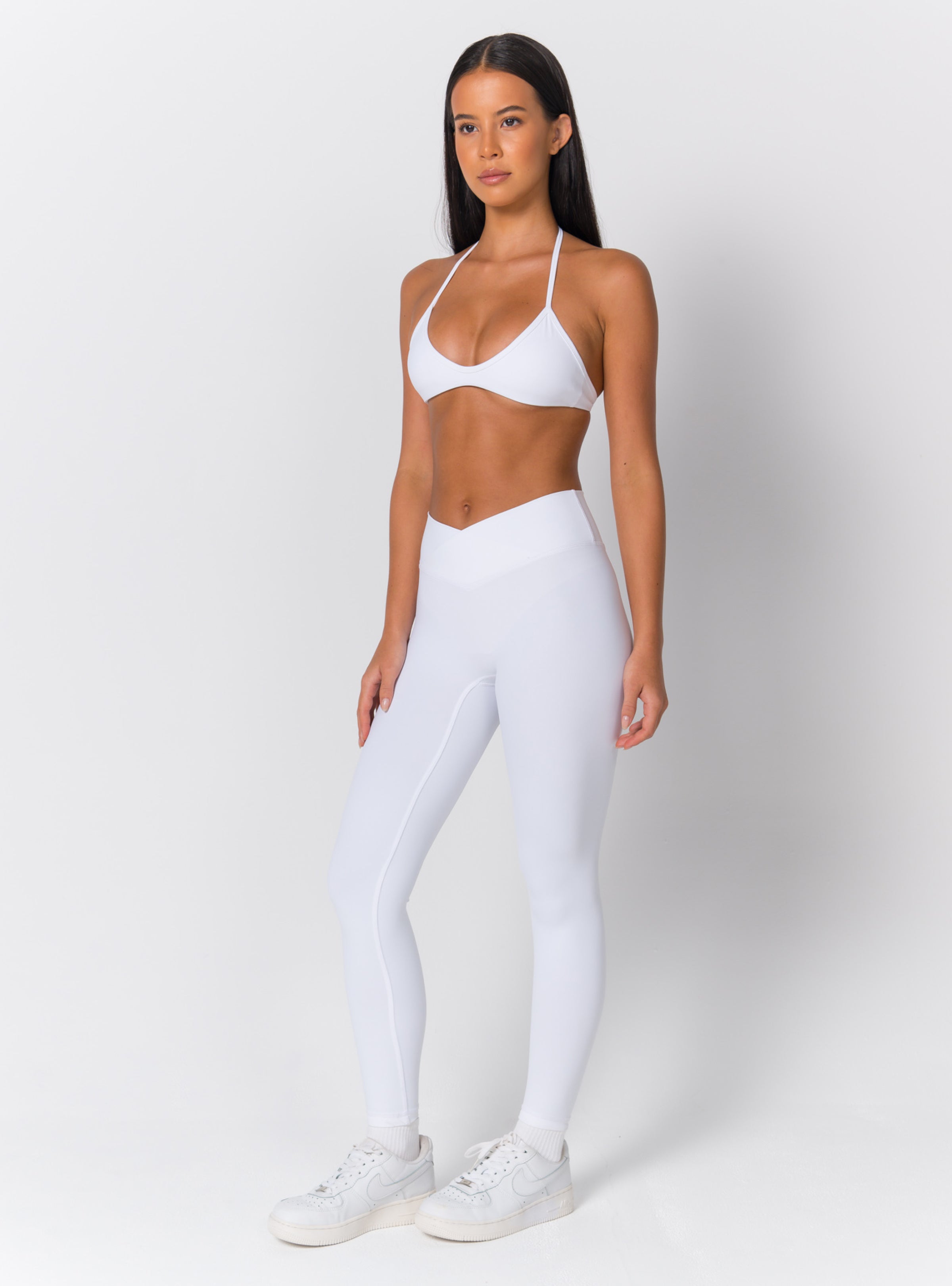 High-Waist Crossover V-Waist Leggings