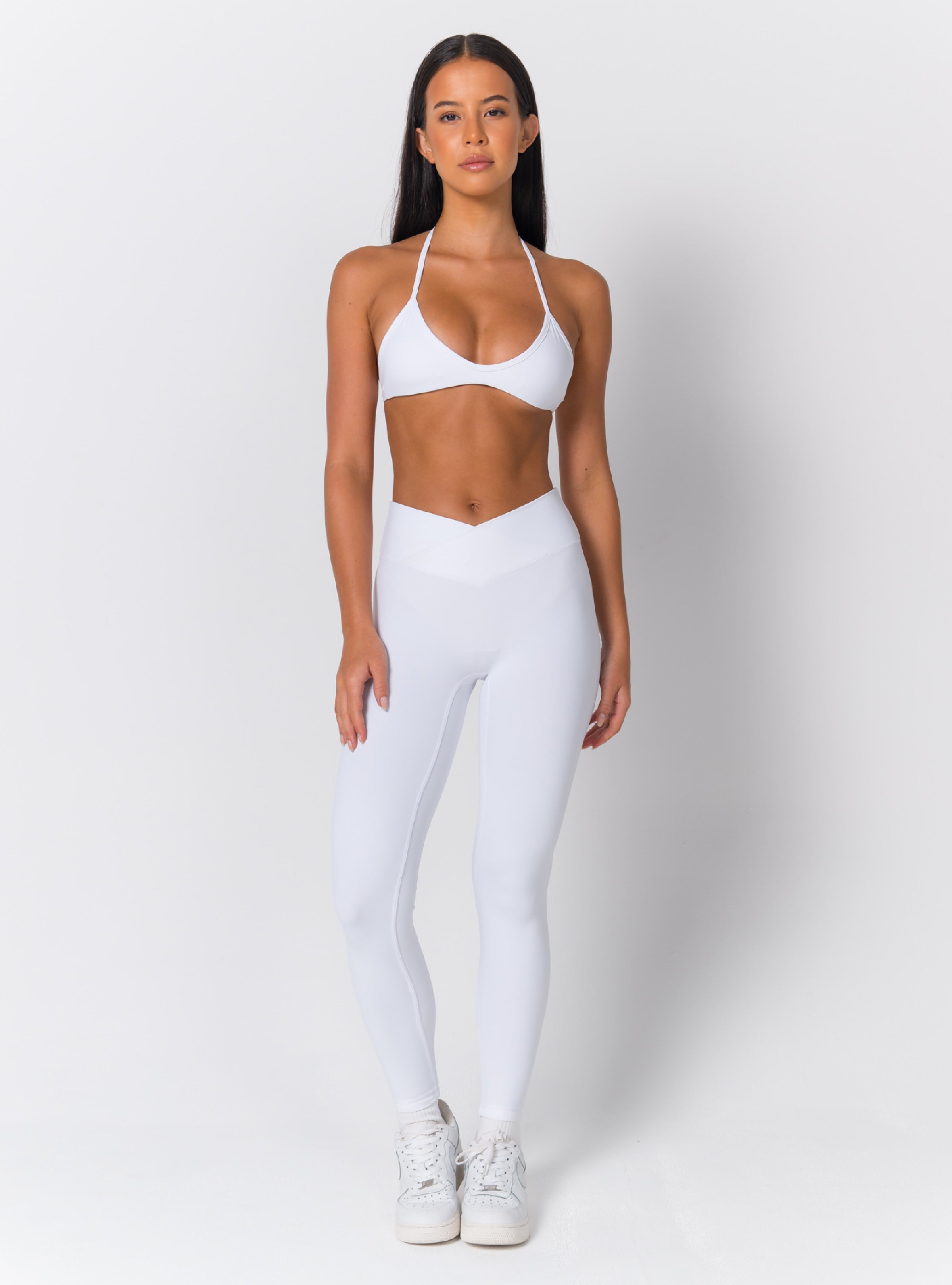 High-Waist Crossover V-Waist Leggings