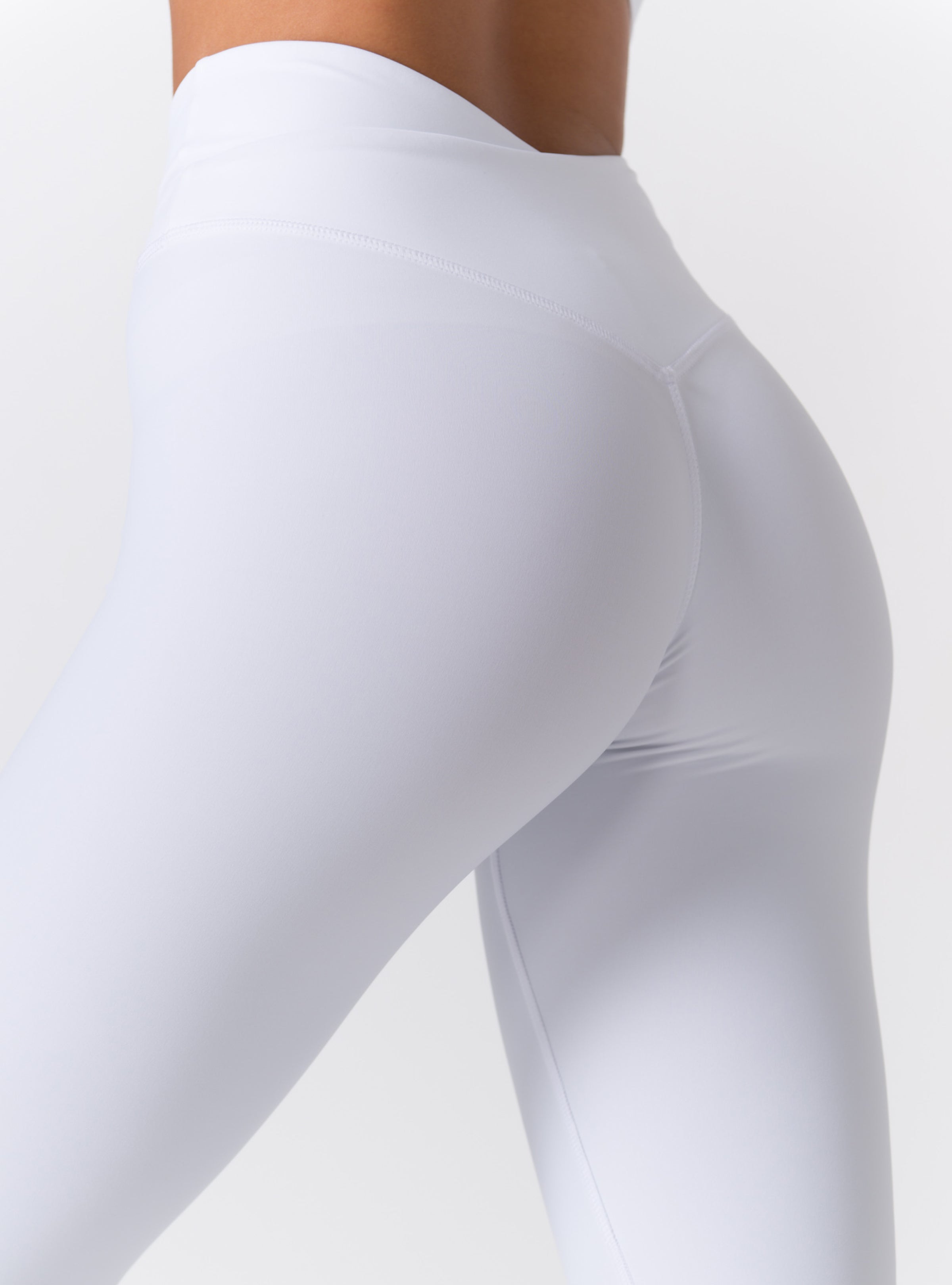 High-Waist Crossover V-Waist Sculpting Leggings