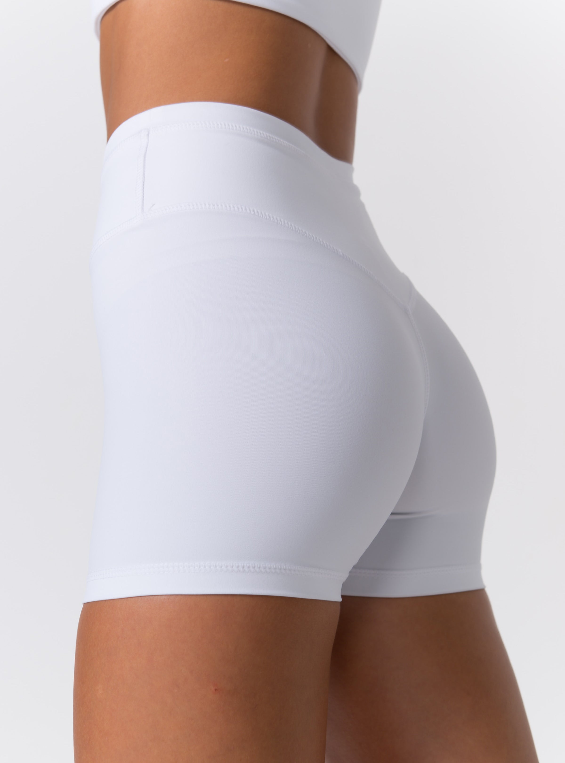 High-Waist Double-Band Seamless Bike Shorts