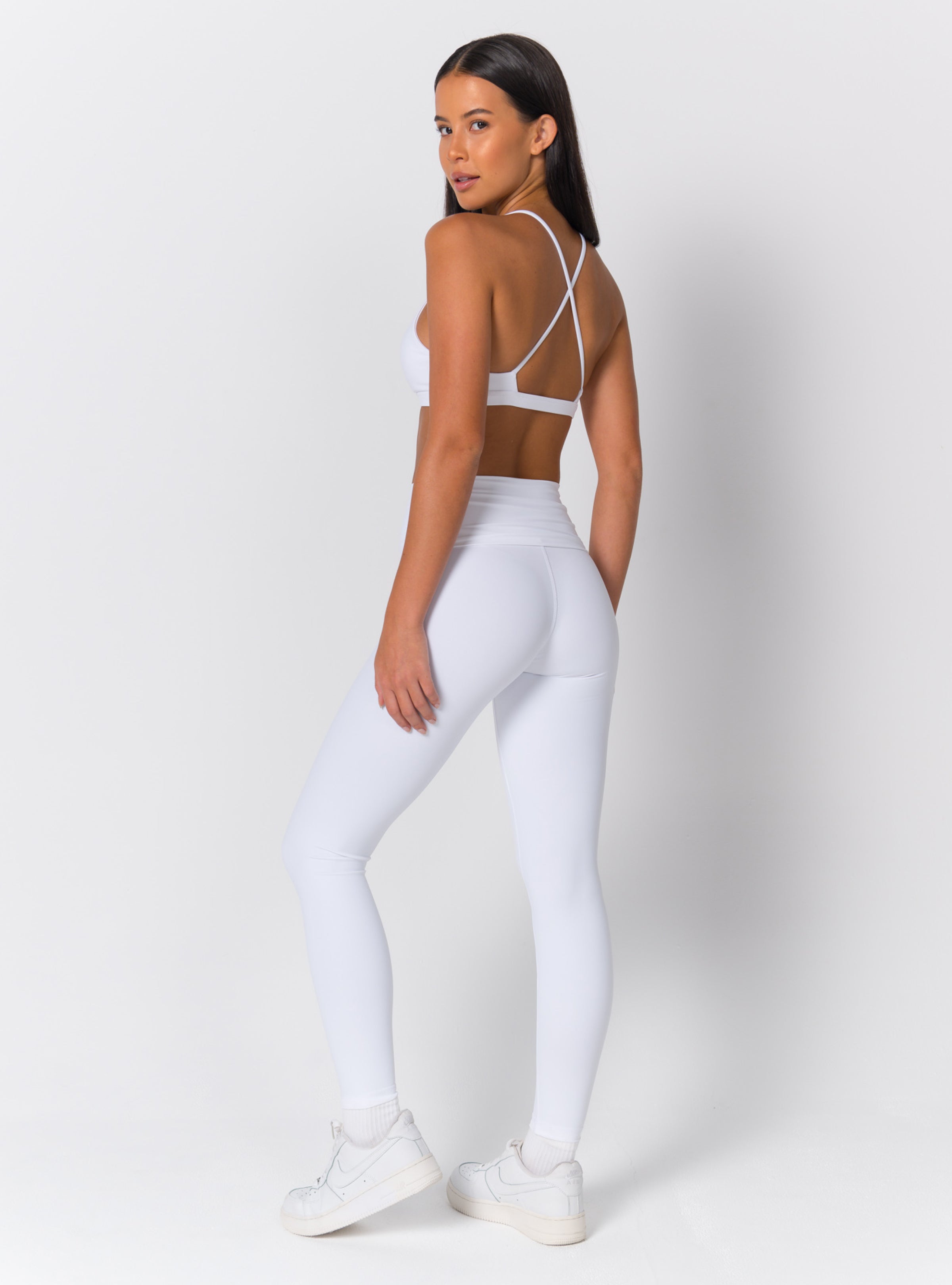 High-Waist Fold-Over Full-Length Leggings