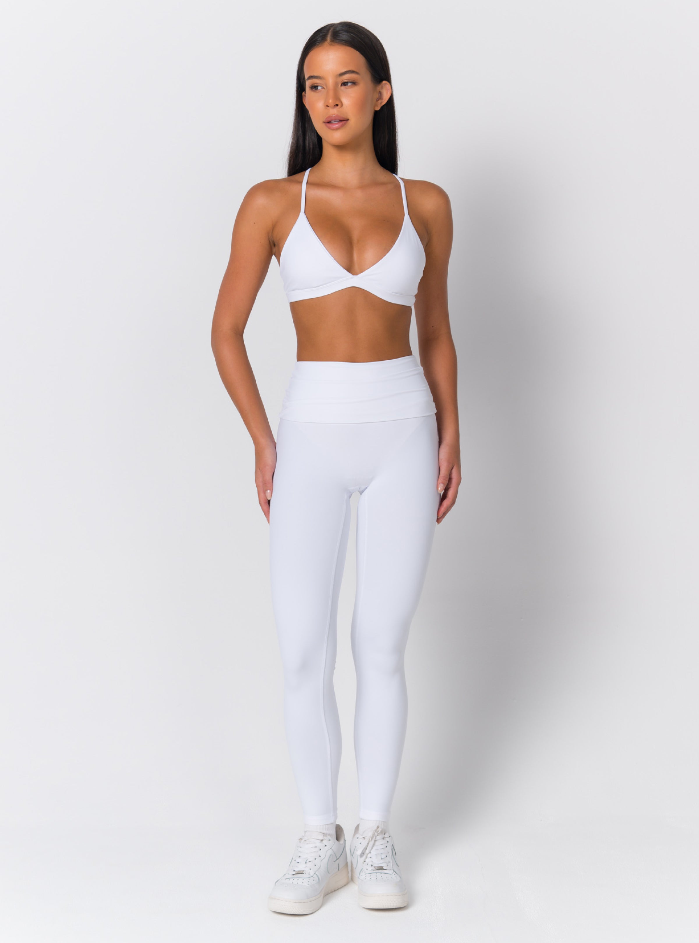 High-Waist Fold-Over Full-Length Leggings