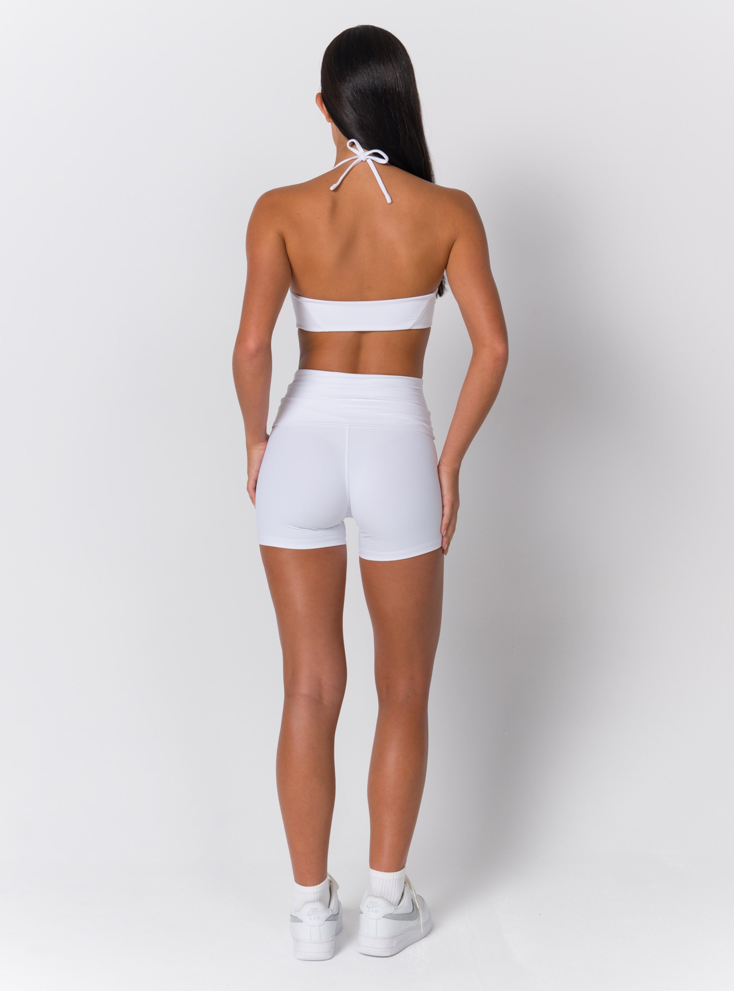 High-Waist Fold-Over Mini Shorts