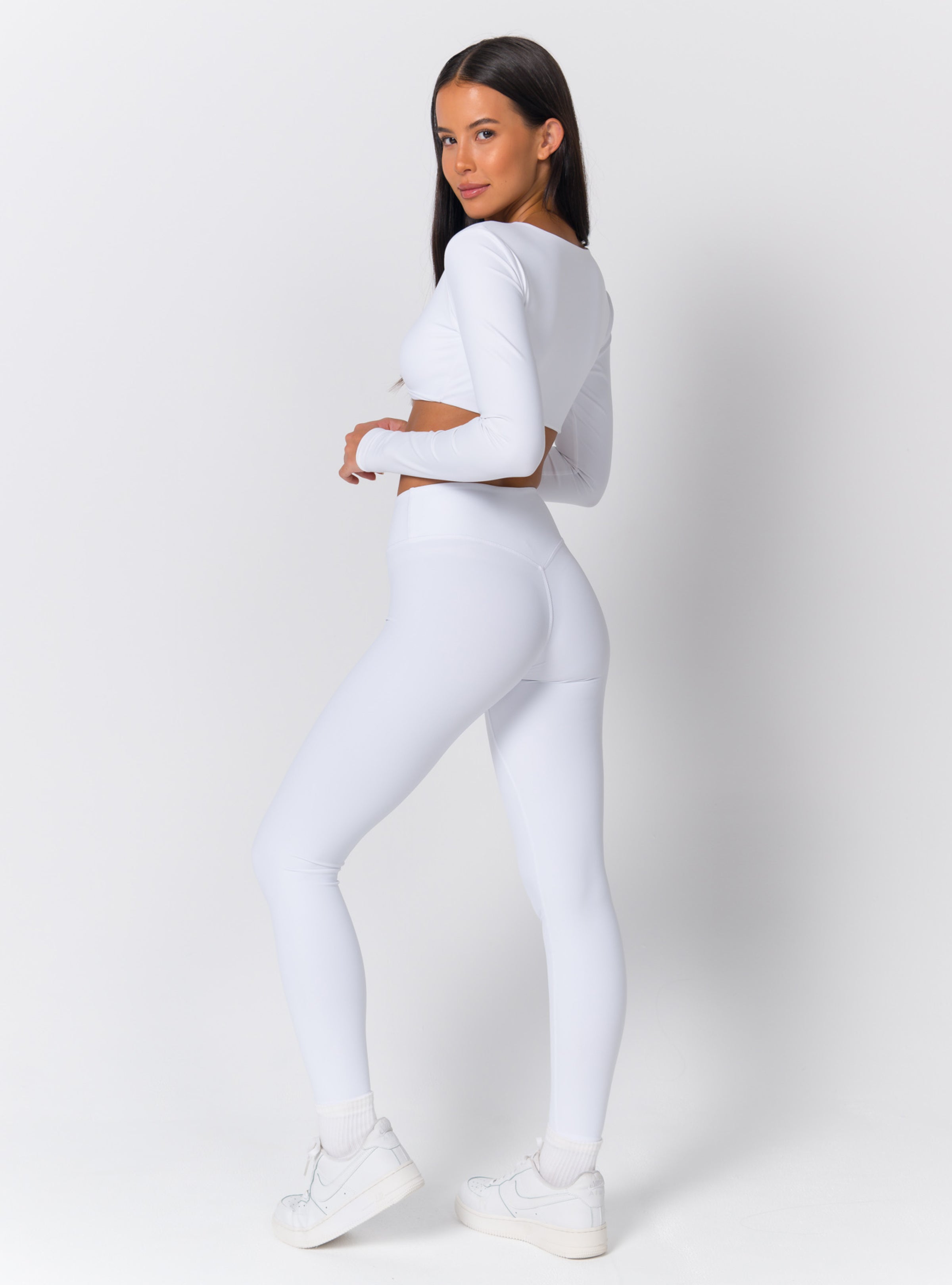High-Waist High-Sheen Sculpting Leggings