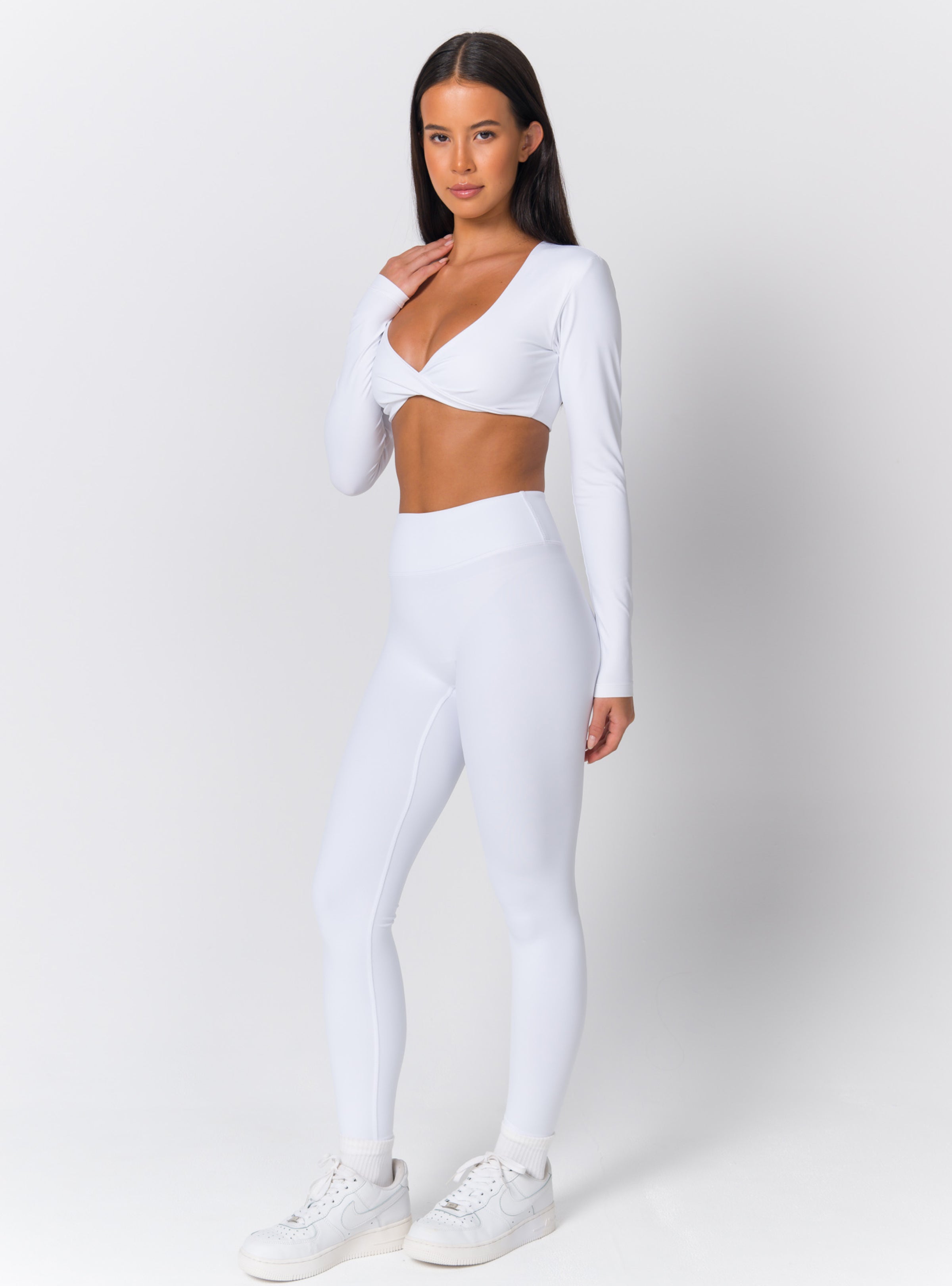 High-Waist High-Sheen Sculpting Leggings