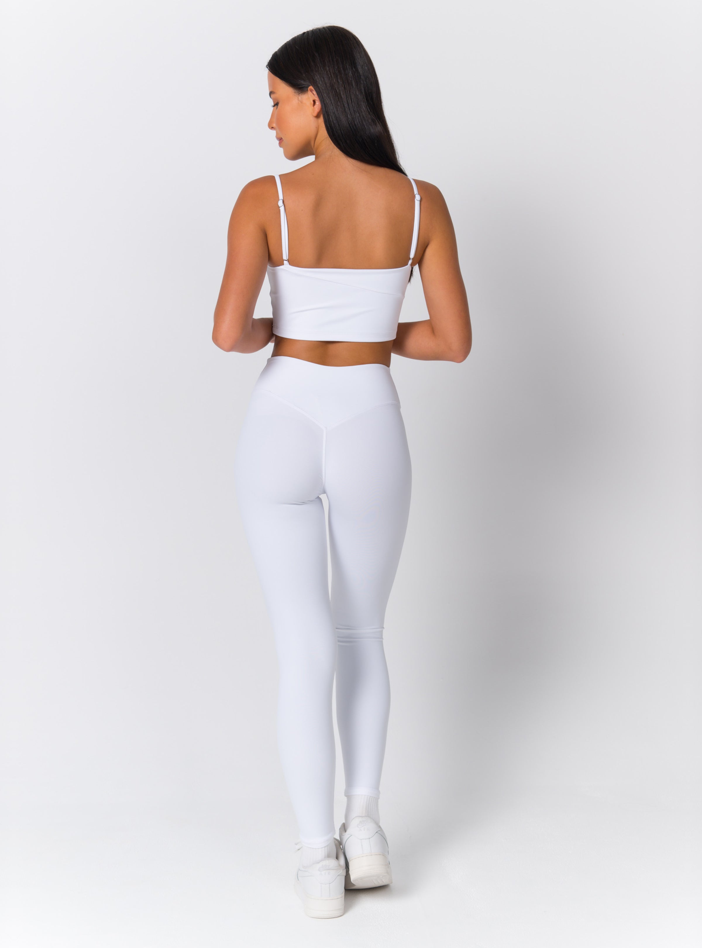 High-Waist Seamless V-Back Full-Length Leggings