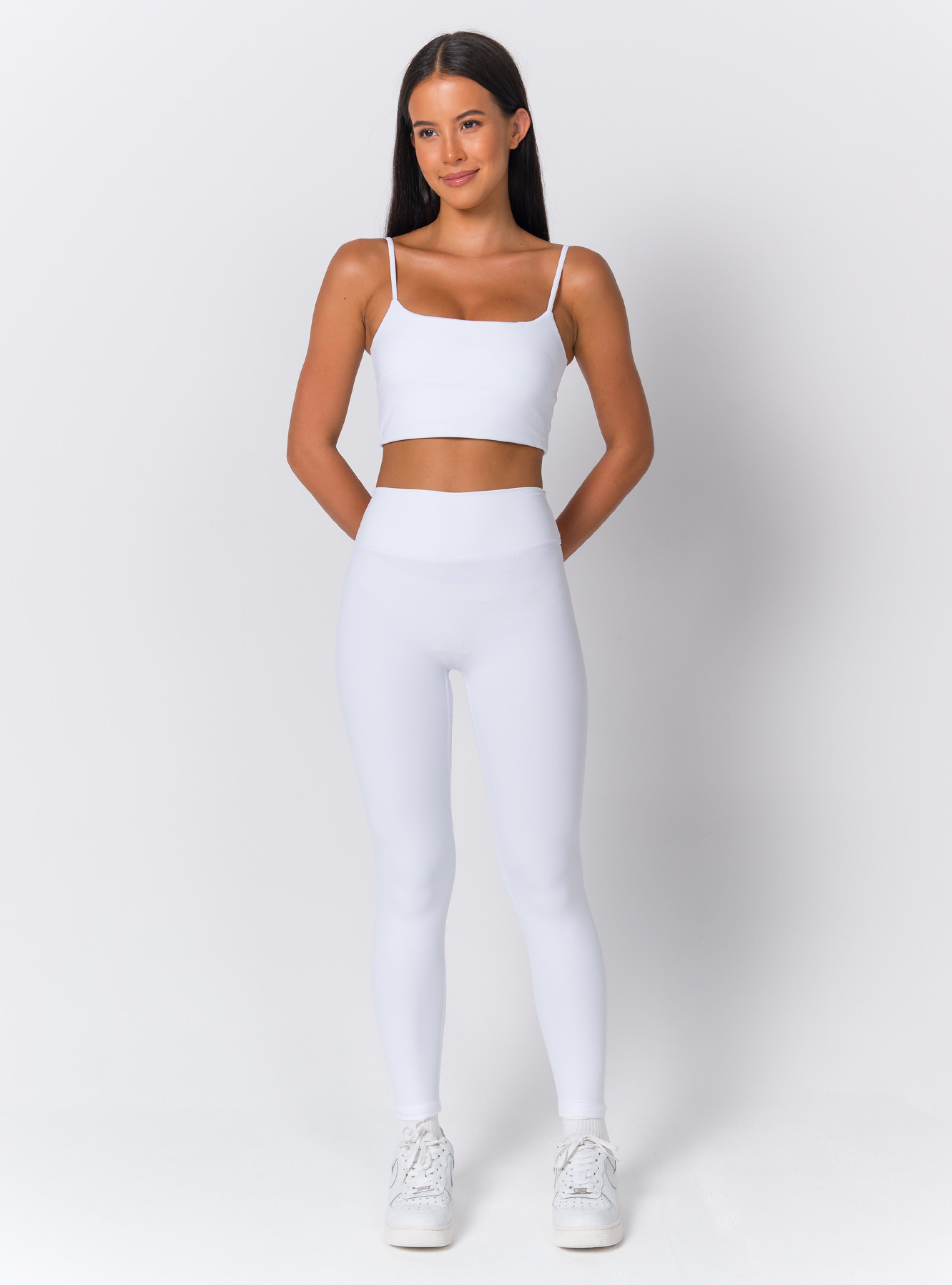 High-Waist Seamless V-Back Full-Length Leggings