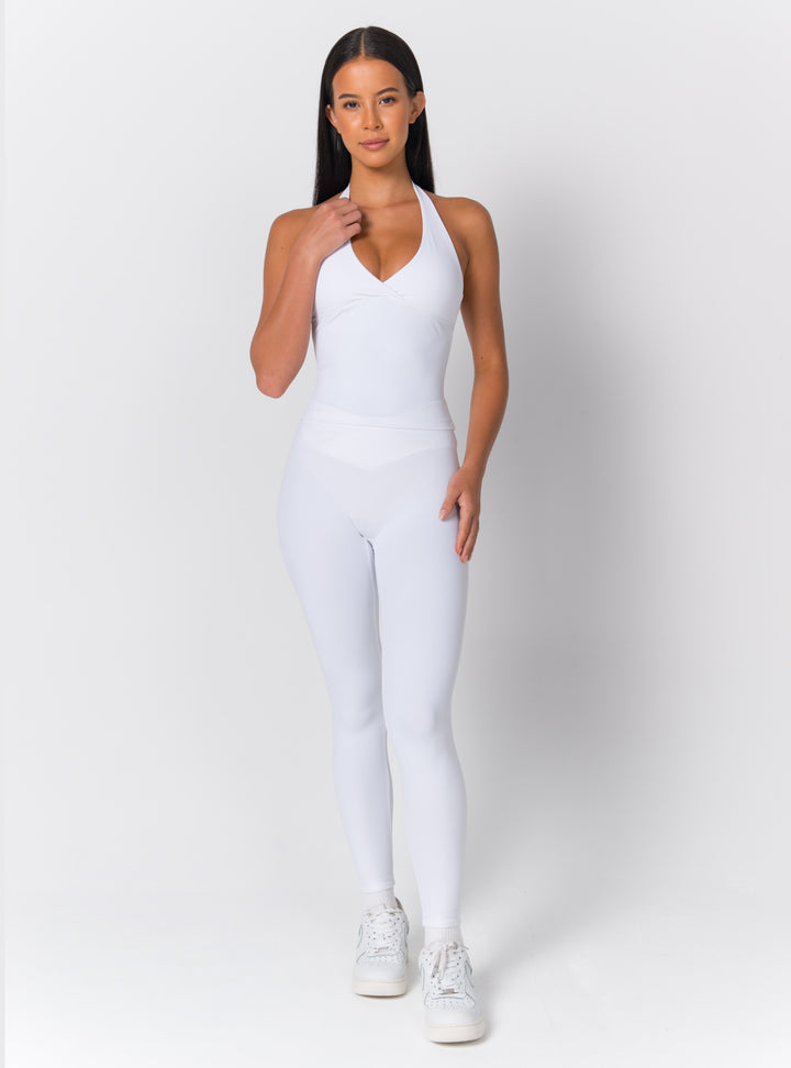 High-Waist Wrap-Front Sculpting Leggings