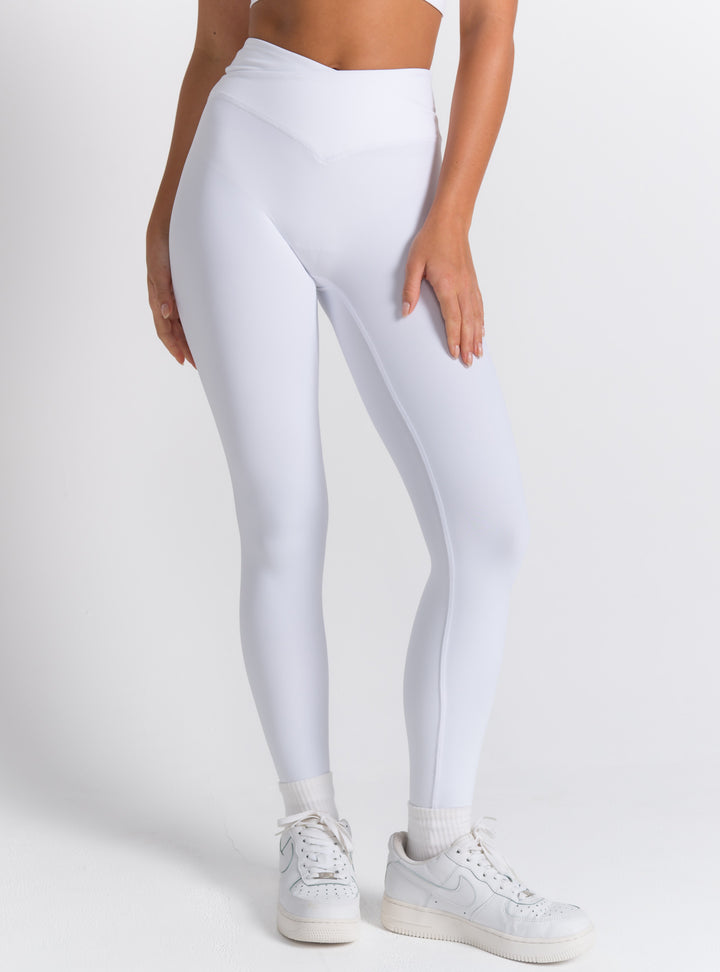 High-Waist Wrap-Front Sculpting Leggings