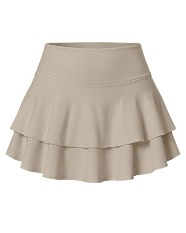 Tiered Ruffle Tennis Skirt