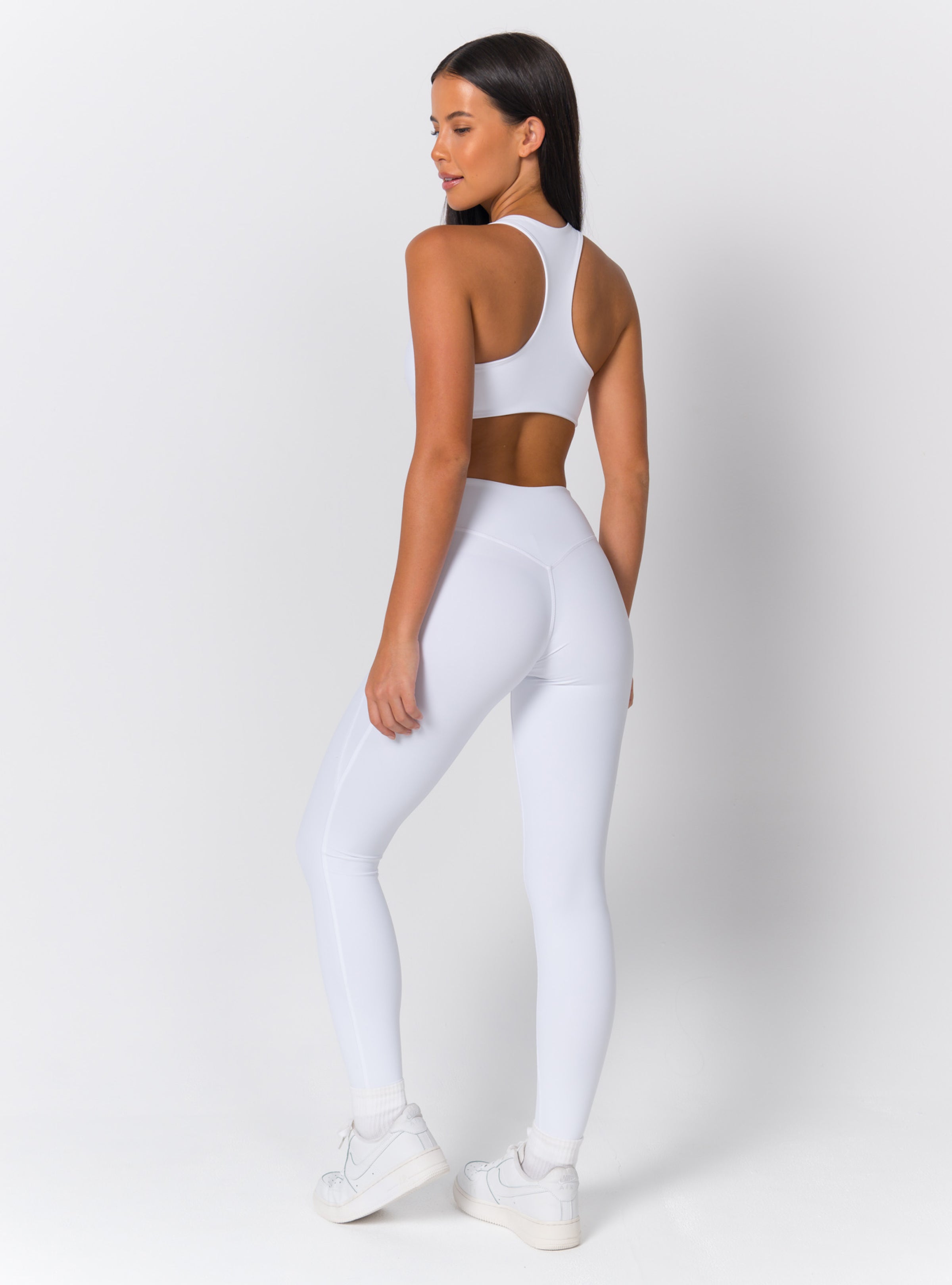 Scoop Neck Classic Racerback Sports Bra