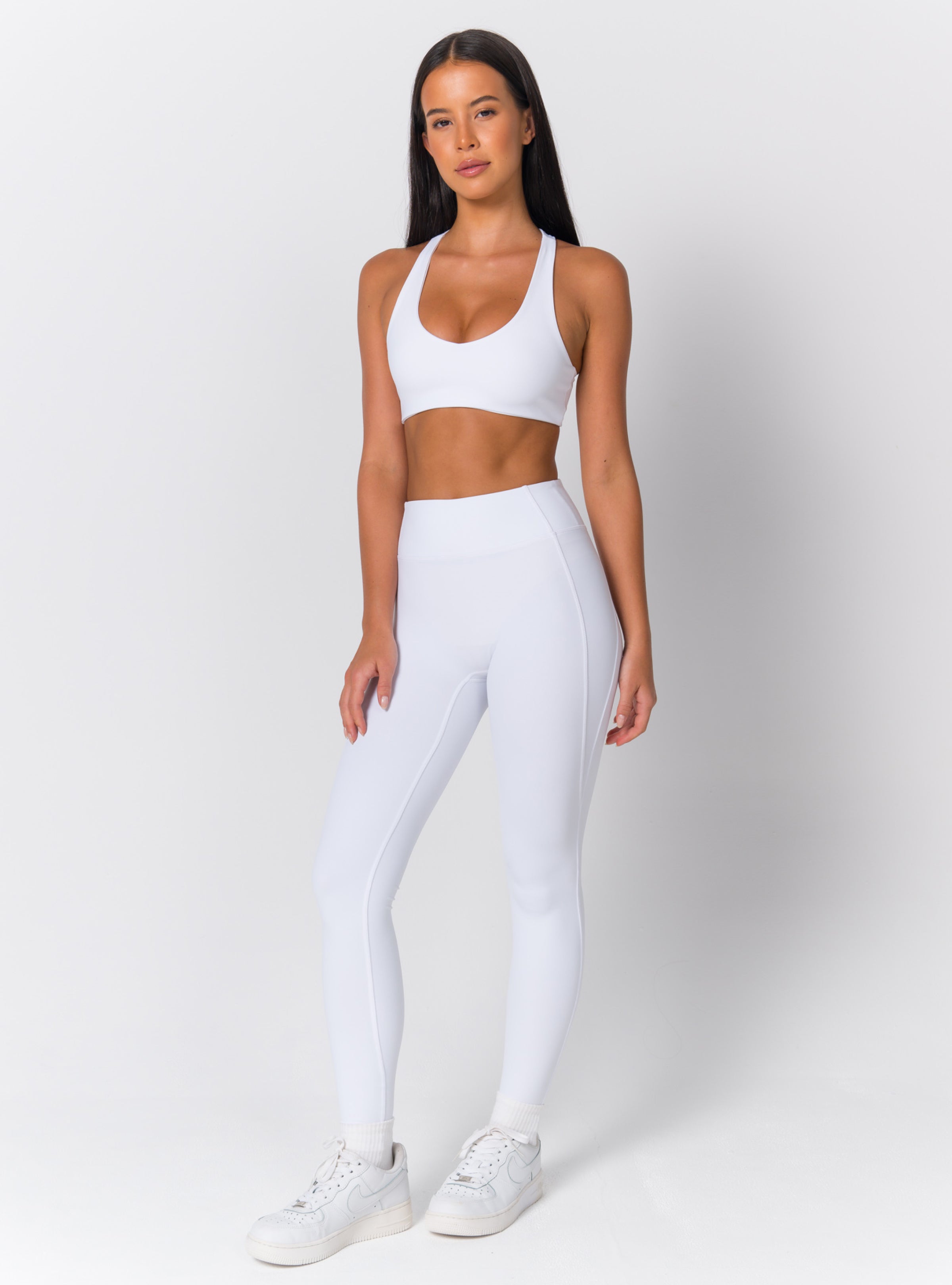 Scoop Neck Classic Racerback Sports Bra