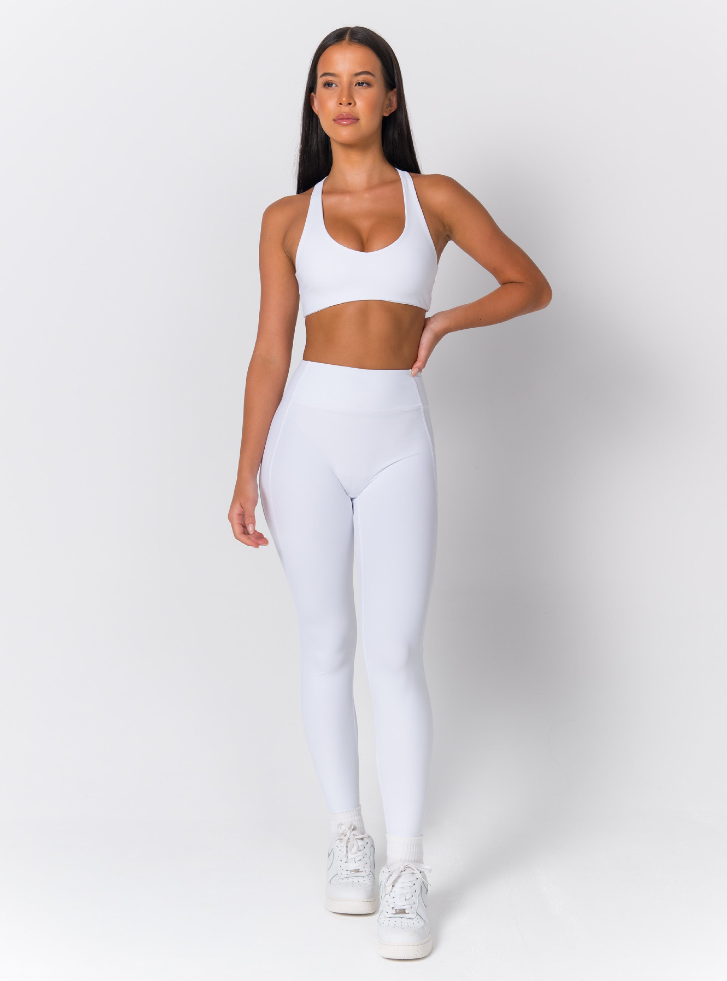 Scoop Neck Classic Racerback Sports Bra