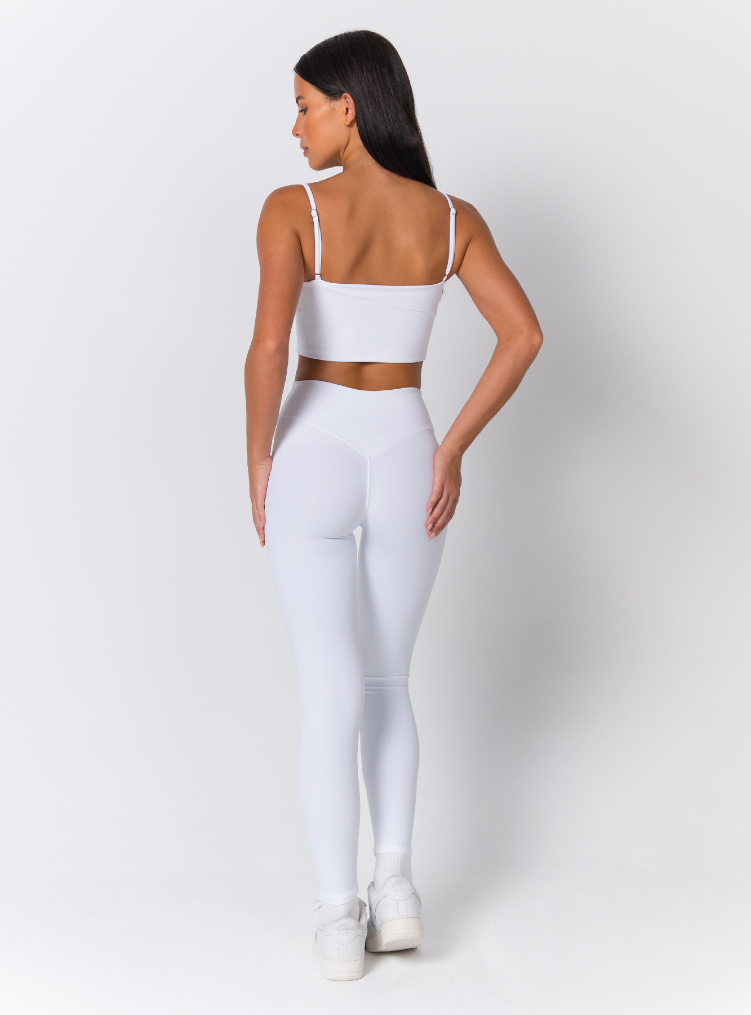 Square Neck Thin-Strap Adjustable Crop Top