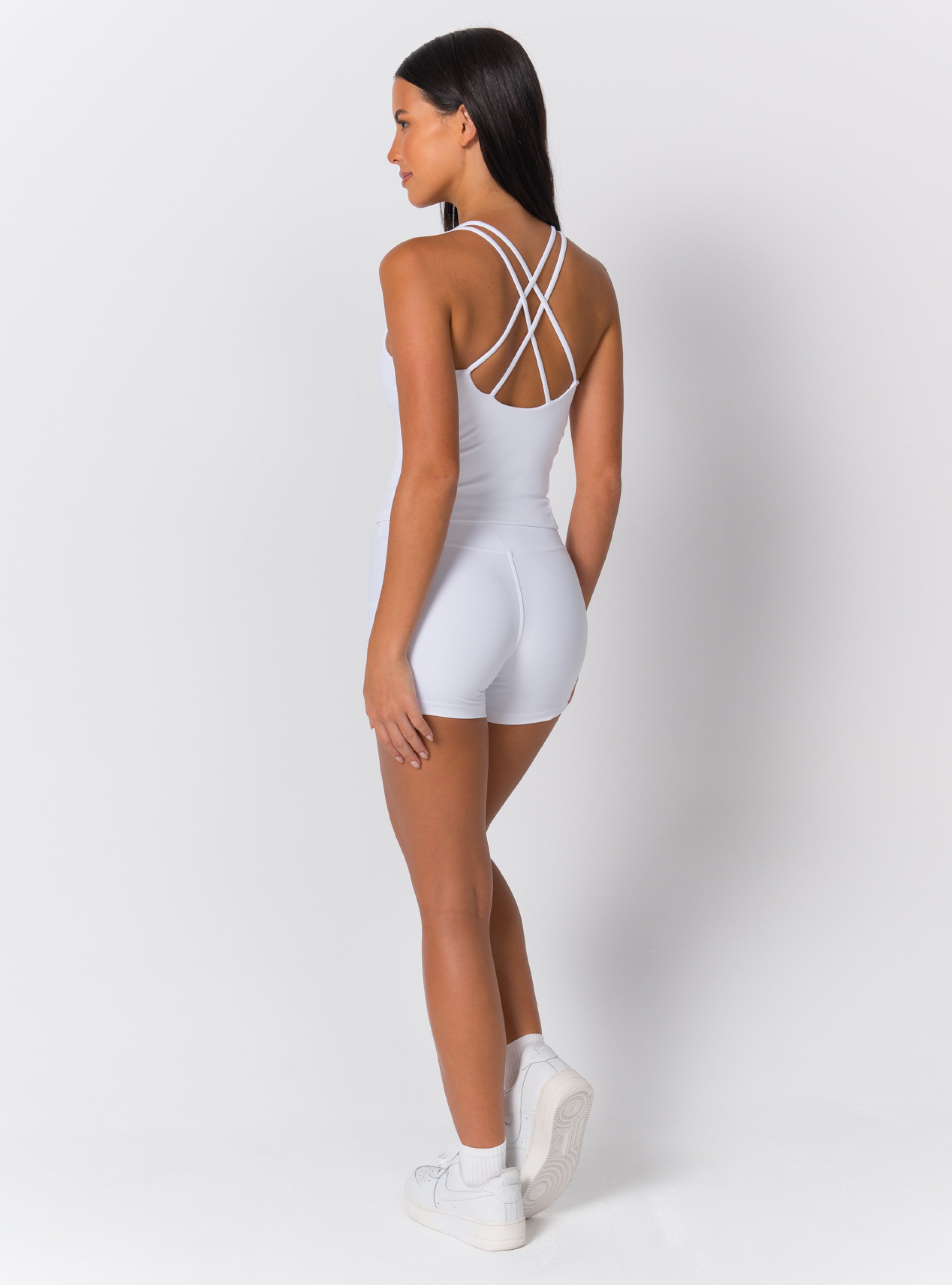 V-Scoop Neck Cross-Back Tank